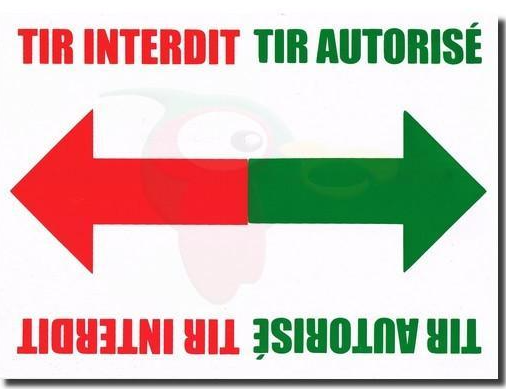 panneau-pvc-3mm-interdictionautorisation-de-tir-lamine