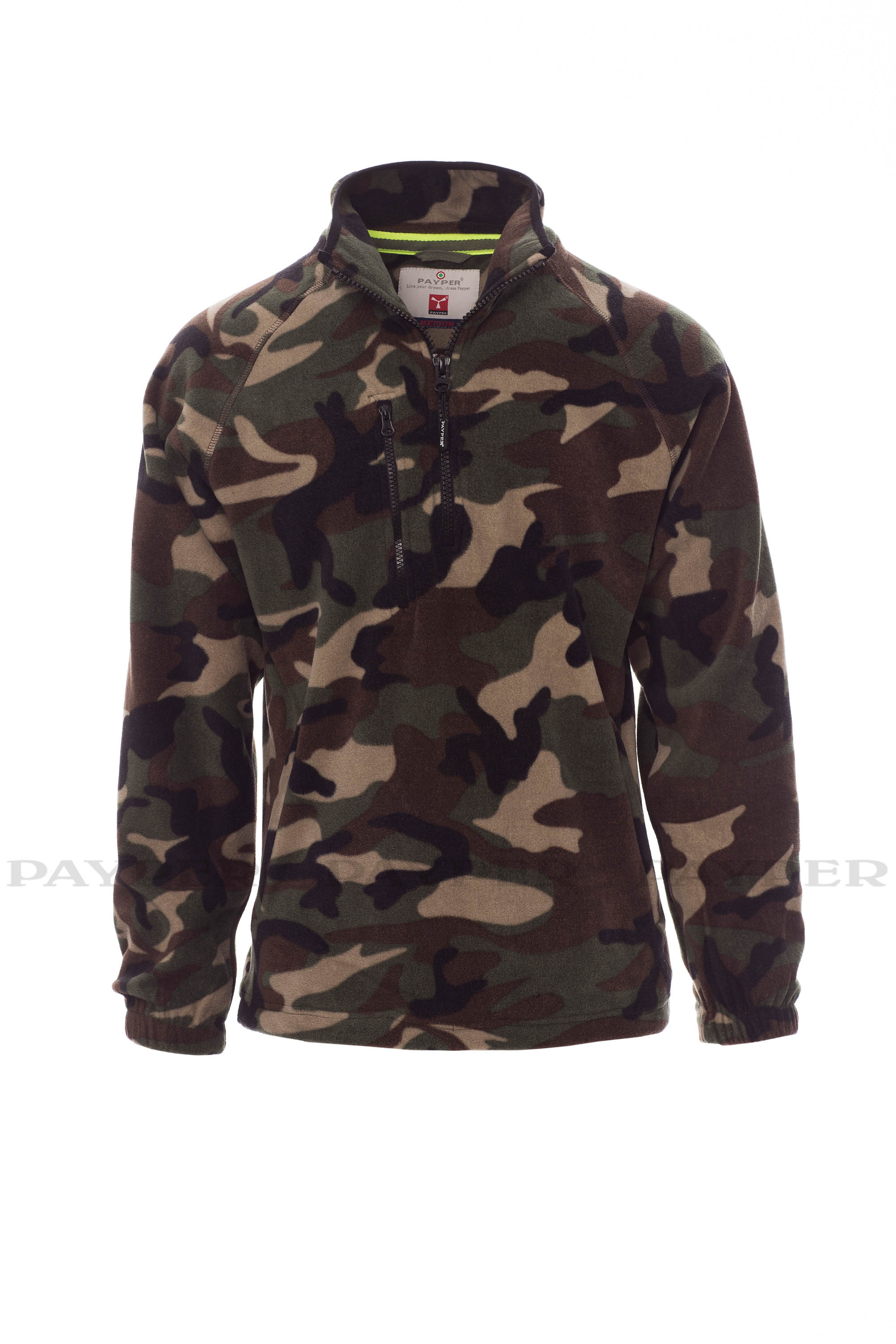 sweat-polaire-orange-fluo